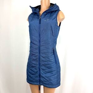 Stylish Blue Hooded Women's Vest